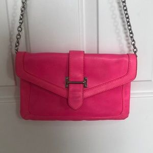 Hot pink Aldo wallet on chain